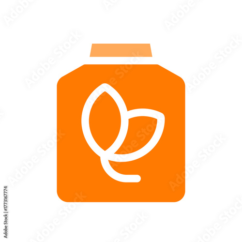 eco battery orange icon