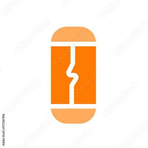 electric fuse orange icon