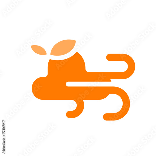 fresh air orange icon