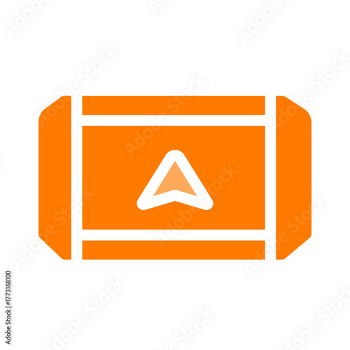 navigation orange icon