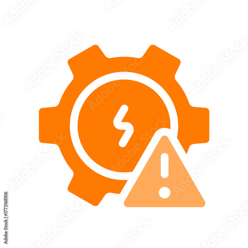 maintenance reminder orange icon