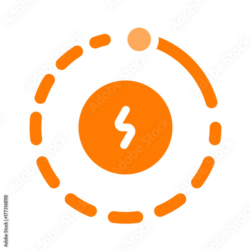 quarter orange icon