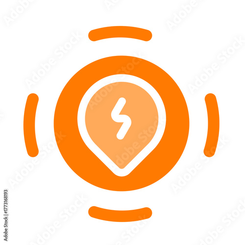 tracking position orange icon