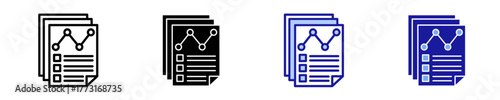 Analysis  Icon Set Multiple Style Collection
