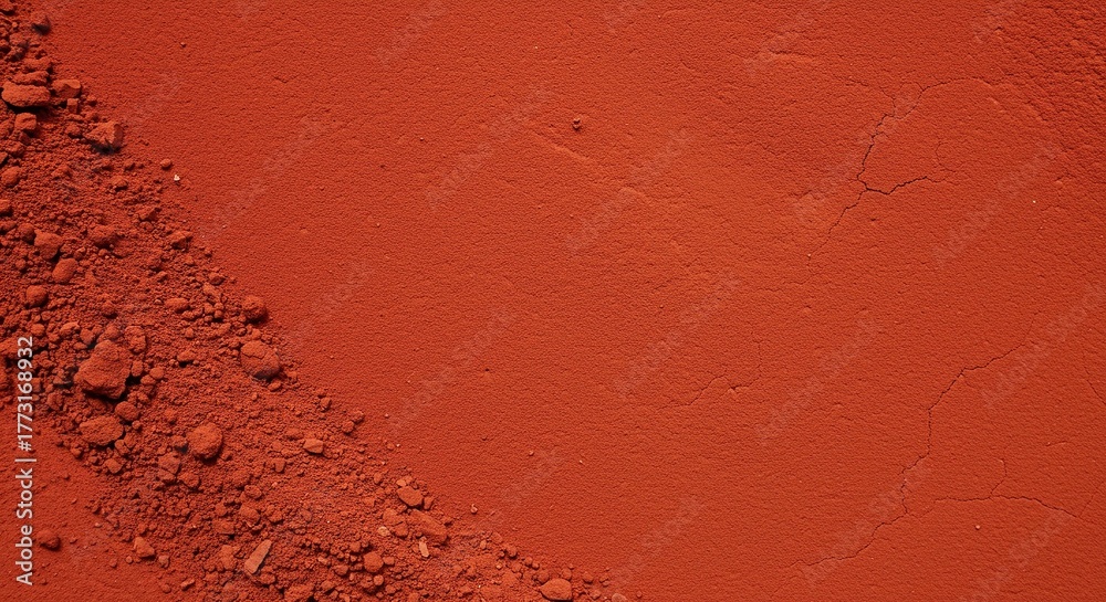 Fototapeta premium Capturing the rich, warm, and earthy reddish-brown tones found in natural pigments, evoking a serene and rustic organic aesthetic ,mineral ,natural shade ,terracotta