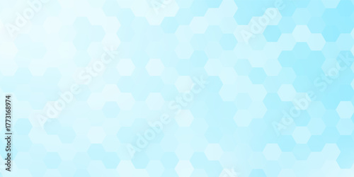 Abstract medical background with hexagons shape pattern. Concepts and ideas for healthcare technology, innovation medicine, health, science and research