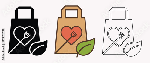 Healthy food delivery bags for eco friendly lifestyle choices campaign