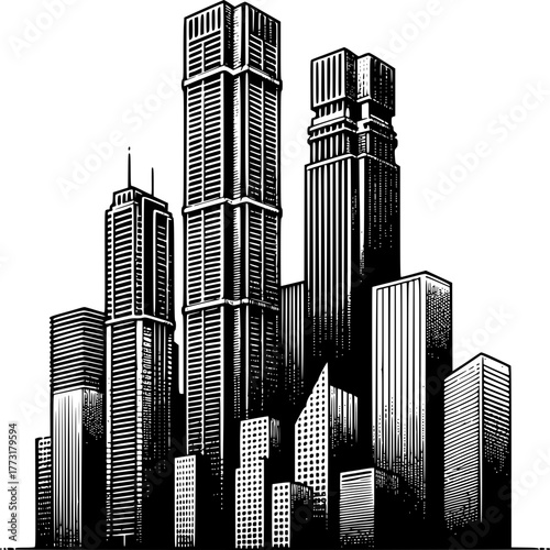 city skyline silhouette vector illustration