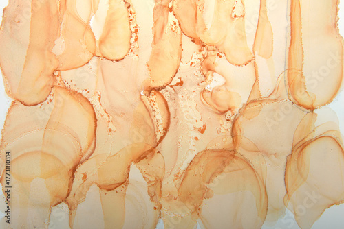 background of tea stains on white paper