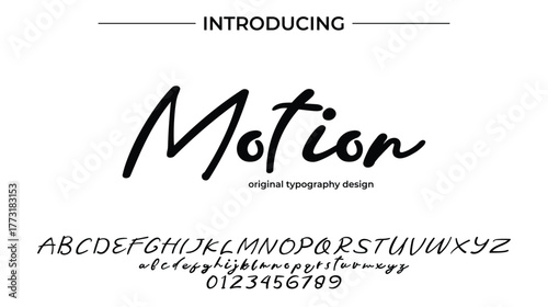 Motion - Elegant Script Font for Smooth Handwritten Design and Creative Typography