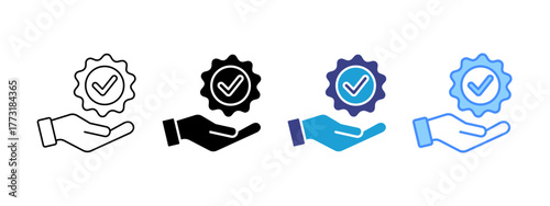 Approved icon set multiple style collection