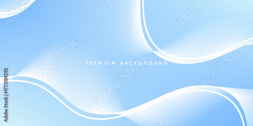 Minimalist blue background with elegant white flowing lines. Soft gradient and smooth curves create a clean, modern, and calming visual ideal for tech, corporate, or wellness themes.