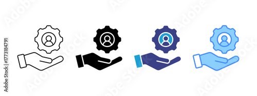 Target icon set multiple style collection