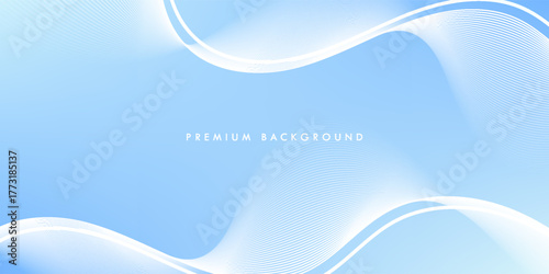 Minimalist blue background with elegant white flowing lines. Soft gradient and smooth curves create a clean, modern, and calming visual ideal for tech, corporate, or wellness themes.