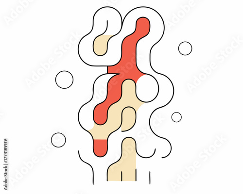 Fluid Wave Gradient-Vertical Abstract Flow in Soft Motion on white background.svg