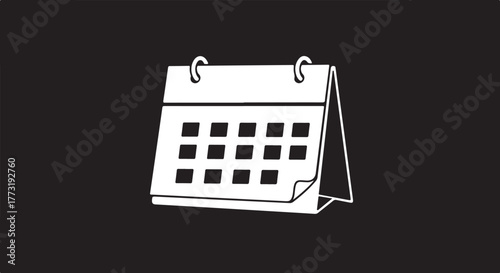 Desk calendar with pages for planning daily schedules and organizing appointments for efficient time management