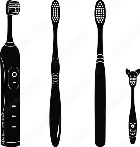 Toothbrush illustration, dental hygiene drawing, electric toothbrush artwork, manual brush sketch, children’s toothbrush design, oral care accessory, bathroom tool, healthy teeth