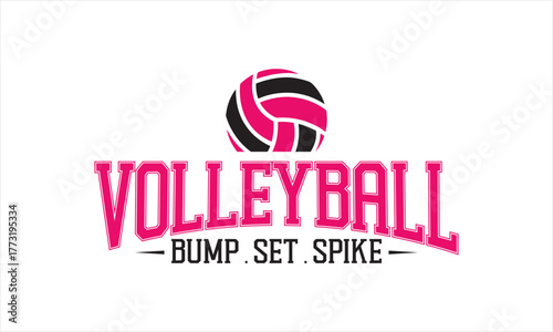 Bump Set Spike Volleyball – Action Phrase Sports Design