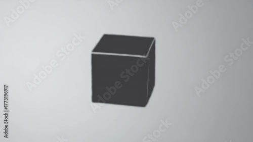 Isometric Cube Animation - A Simple 3D Shape in Motion.