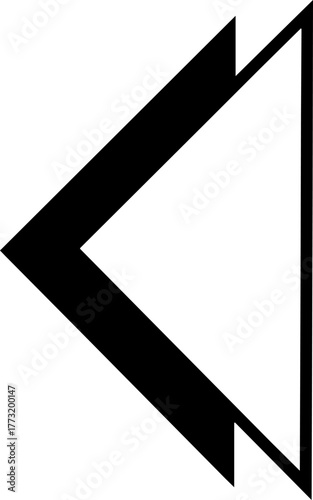 Arrow pointing to the left (outline)