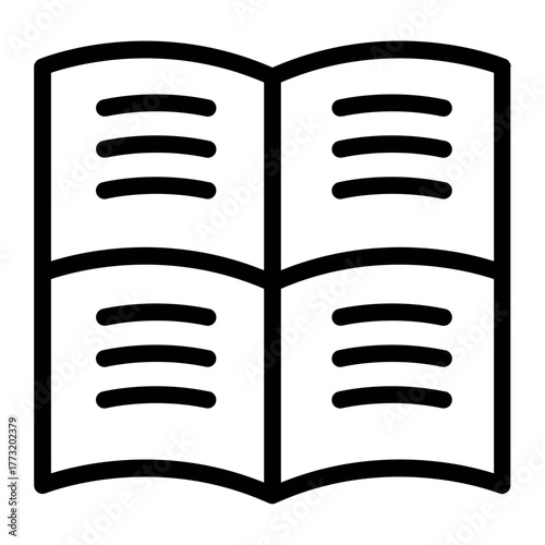 book icon as a window to knowledge