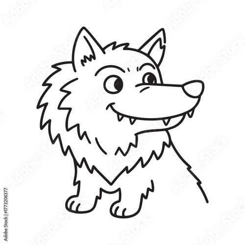  Cute Werewolf Outline for Creative Halloween Coloring and Drawing Fun.