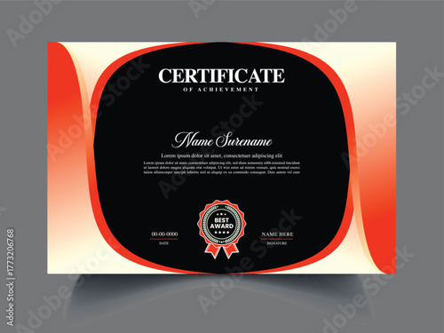 professional Certificate Text Samples design