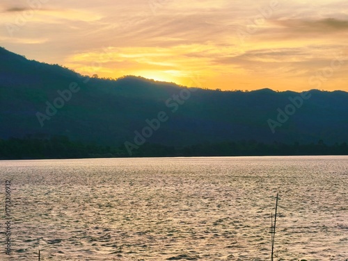 sunrise over the mountains