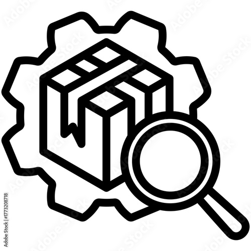 Data Analytics Icon, Mini Illustration Relate To Industry 4-0, Modern Industry. Use For Modern Concept, Ui, Ux Web And App Development.