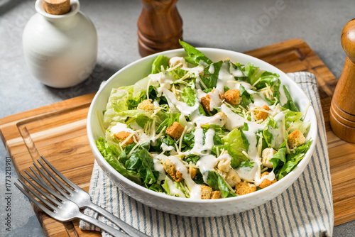 Healthy Homemade Caesar Salad