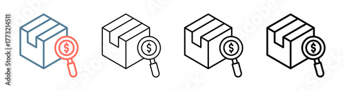 Product Research Icon Collection Set Different Style