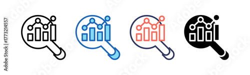 Analytics multiple icon