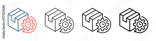 Production Efficiency Icon Collection Set Different Style