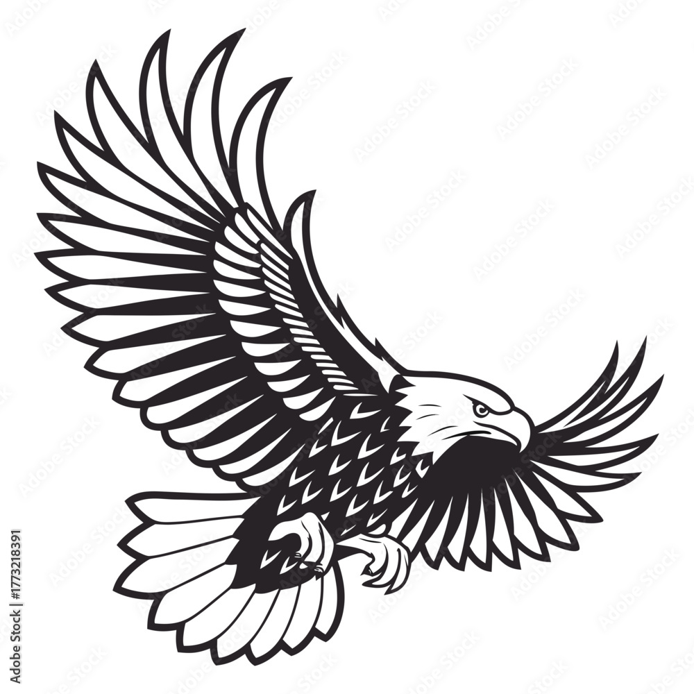 Fototapeta premium eagle vector illustration