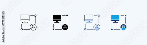Network User Multiple Icon