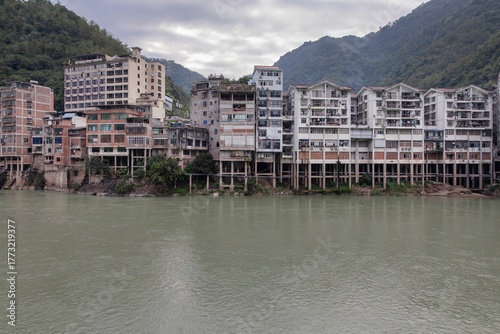 Yanjin county Yunnan China cityscape