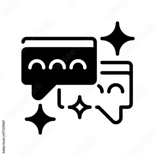Chat Bubble Line Icon, Outline Symbol for Messaging, Communication, Customer Support, Social Interaction, and Feedback Exchange. Vector Sign Icon.