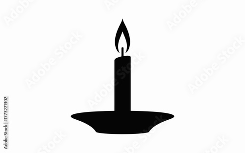 candlestick with candle