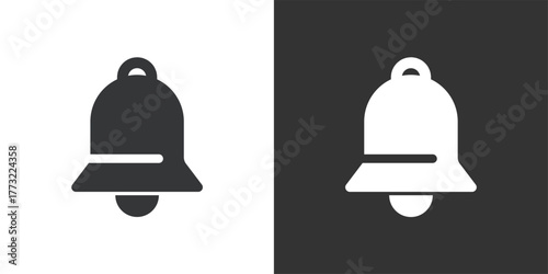 Bell icon. Solid glyph series icon