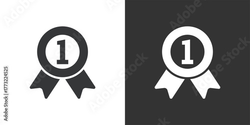 Best Achievement icon. Solid glyph series icon