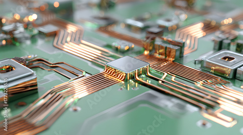Close up of circuit board