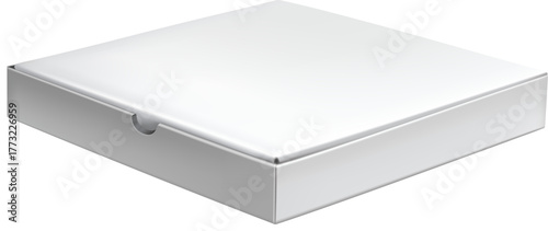 illustration of a white pizza box 