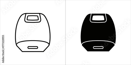 Small appliance with handle and slot