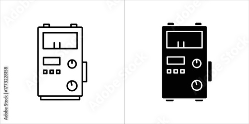 Electronic device with screen and buttons