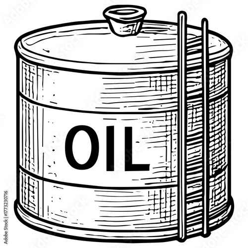 Oil Barrel (Tilted)