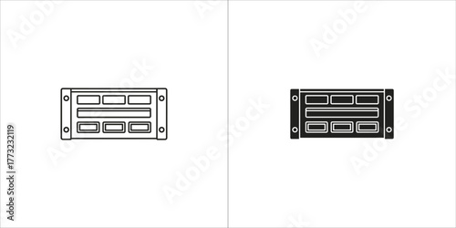 Rackmount server unit with multiple ports