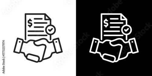 Client Icon Line Vector Illustration