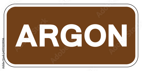 Argon Symbol Sign ,Vector Illustration, Isolate On White Background Label.EPS10