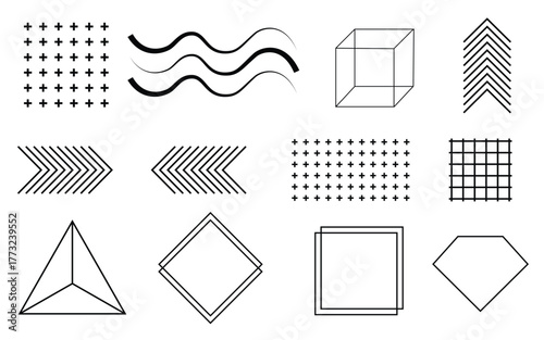 Aesthetic Design Elements, set of element aesthetic design for project design, element aesthetic, aesthetic, element design, aesthetic element