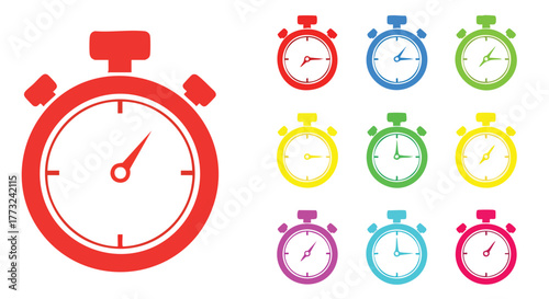 Abstract background with a large red semicircle in the corner